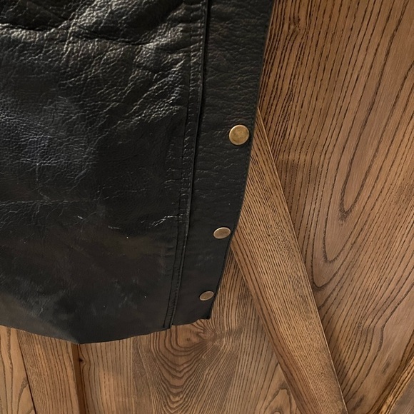 Nwot Motorcycle leather chaps L - Picture 5 of 11